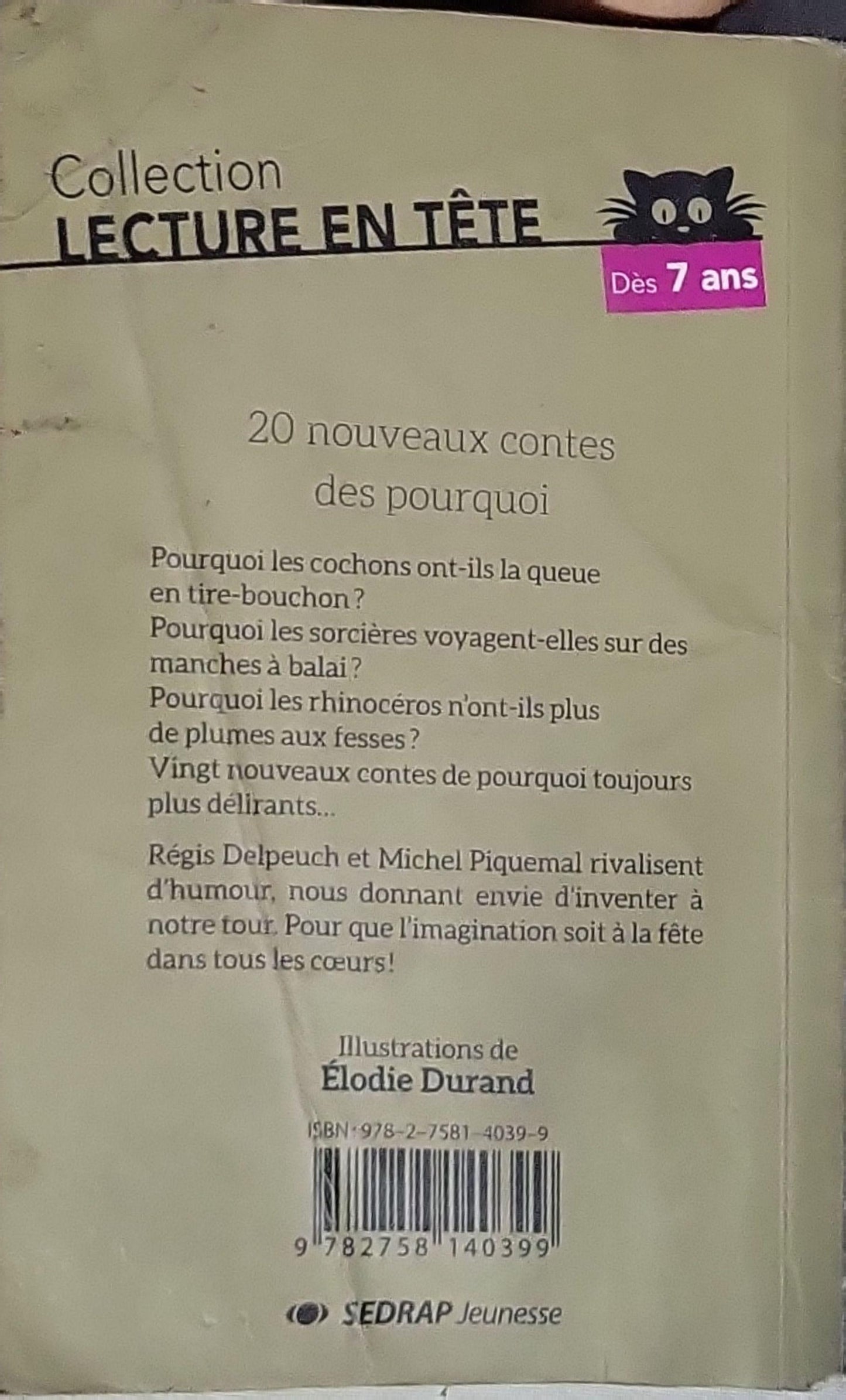 20 nouveaux contes des pourquoi By Michel Piquemal and Régis Delpeuch