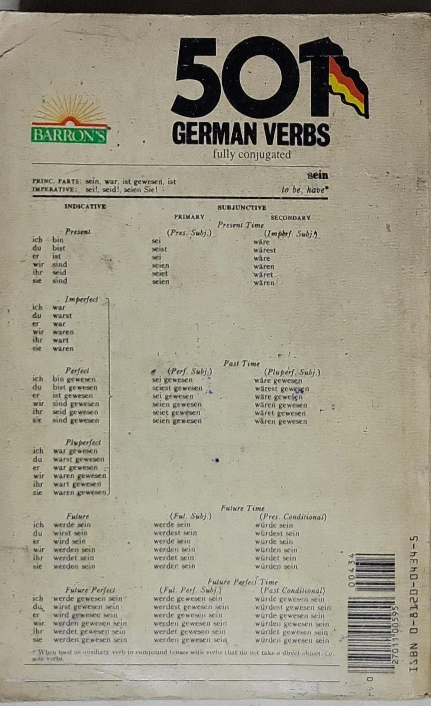 501 German Verbs: fully conjugated in all the tenses