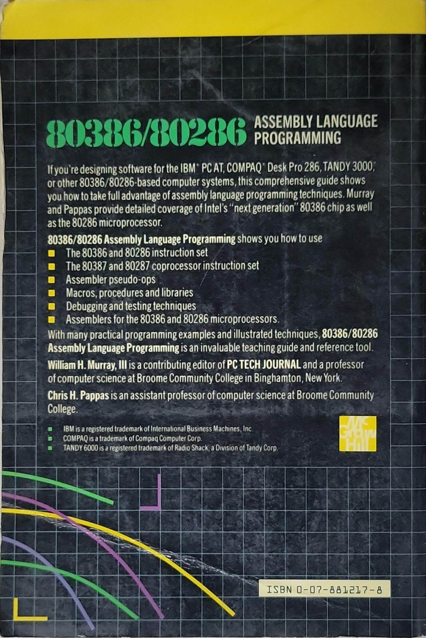 80386/80286 Assembly Language Programming By William H. Murray III and Chris H. Pappas