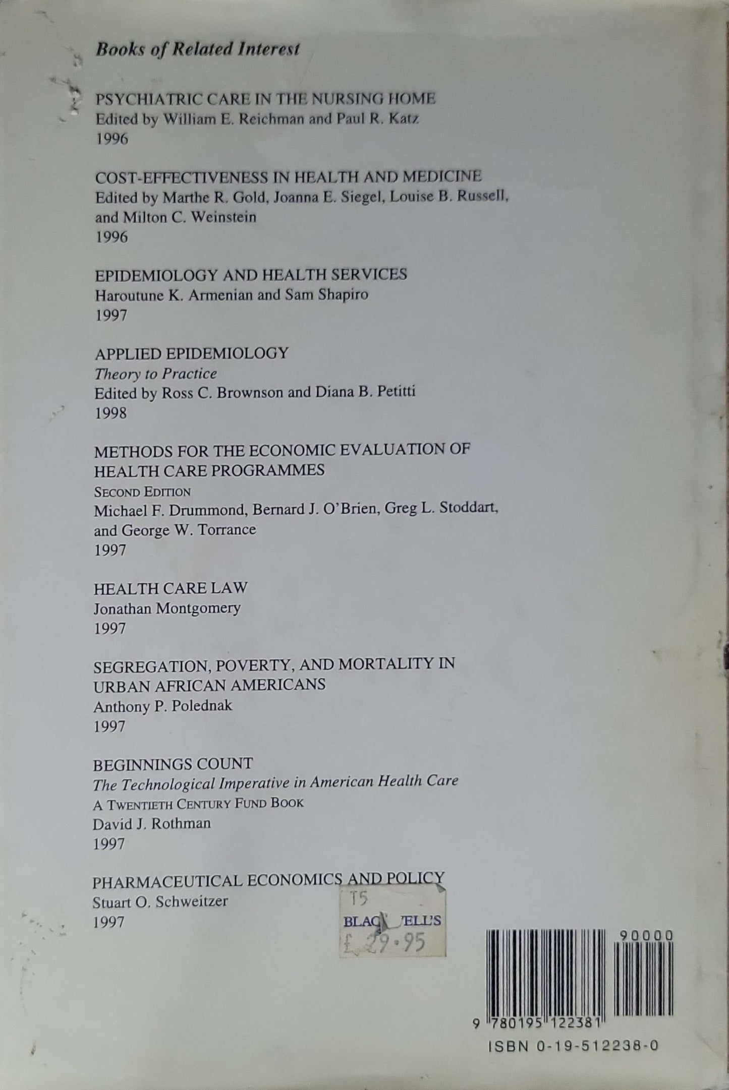 The Heart of Long-Term Care (1998) By Rosalie A. Kane and Robert L. Kane and Richard C. Ladd