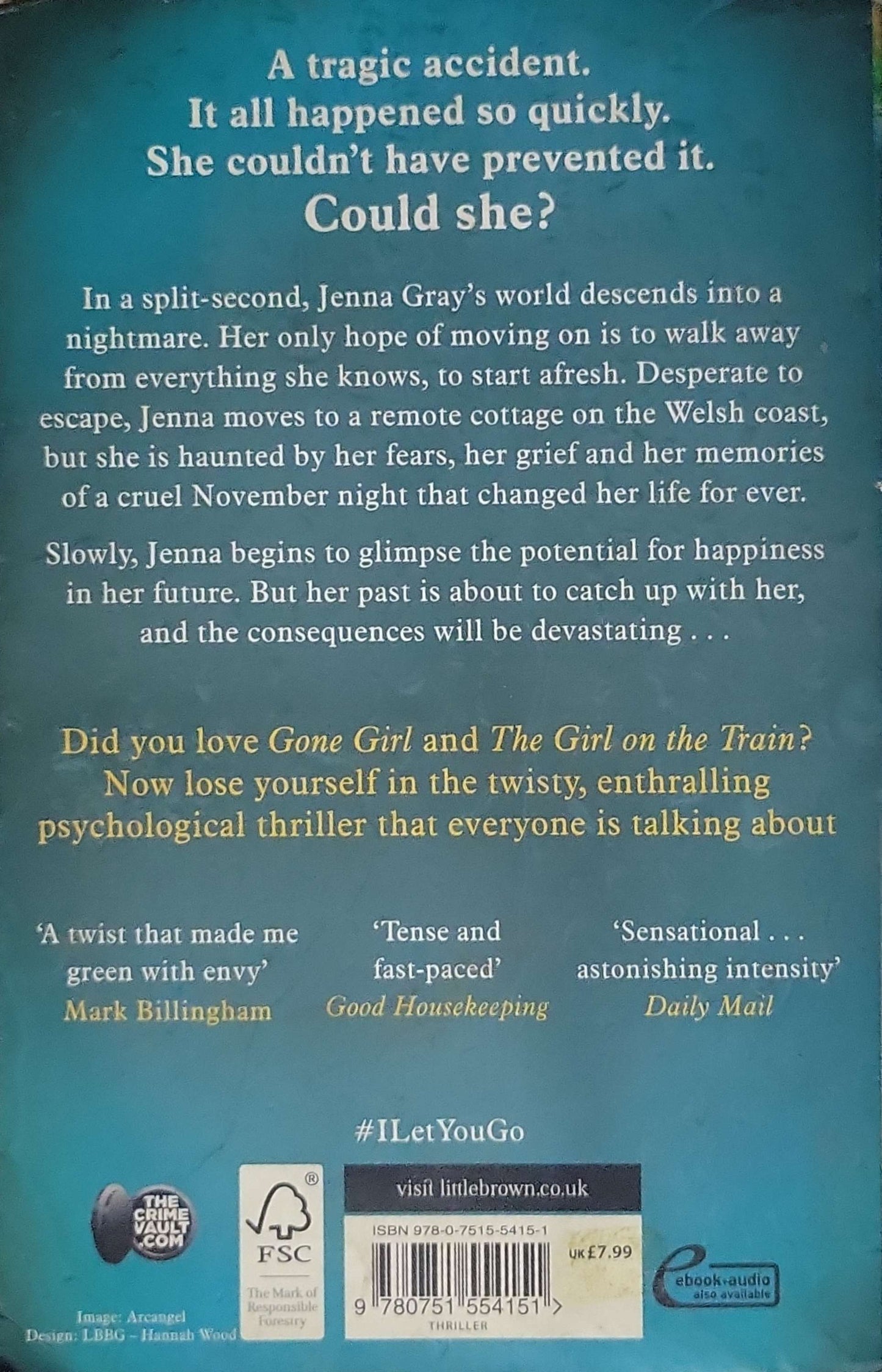 I Let You Go (2015) By Clare Mackintosh