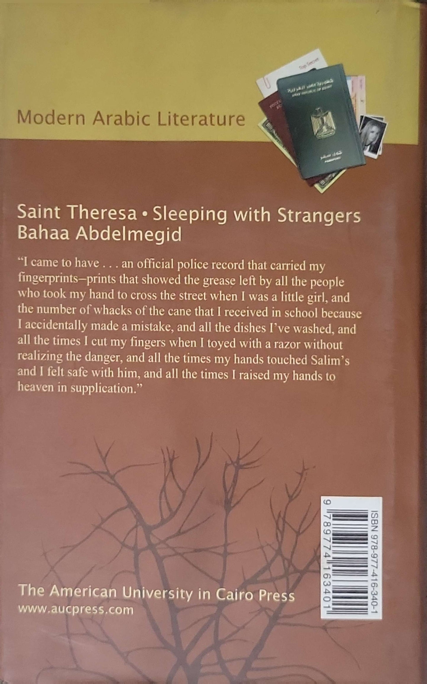 Saint Theresa and Sleeping with Strangers: Two Modern Arabic Novellas — Translated by Chip Rossetti By Bahaa Abdelmegid