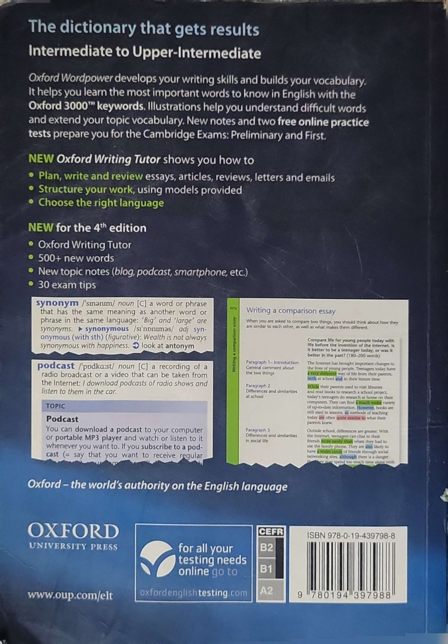 Oxford Wordpower Dictionary (2012): 4th Revised edition