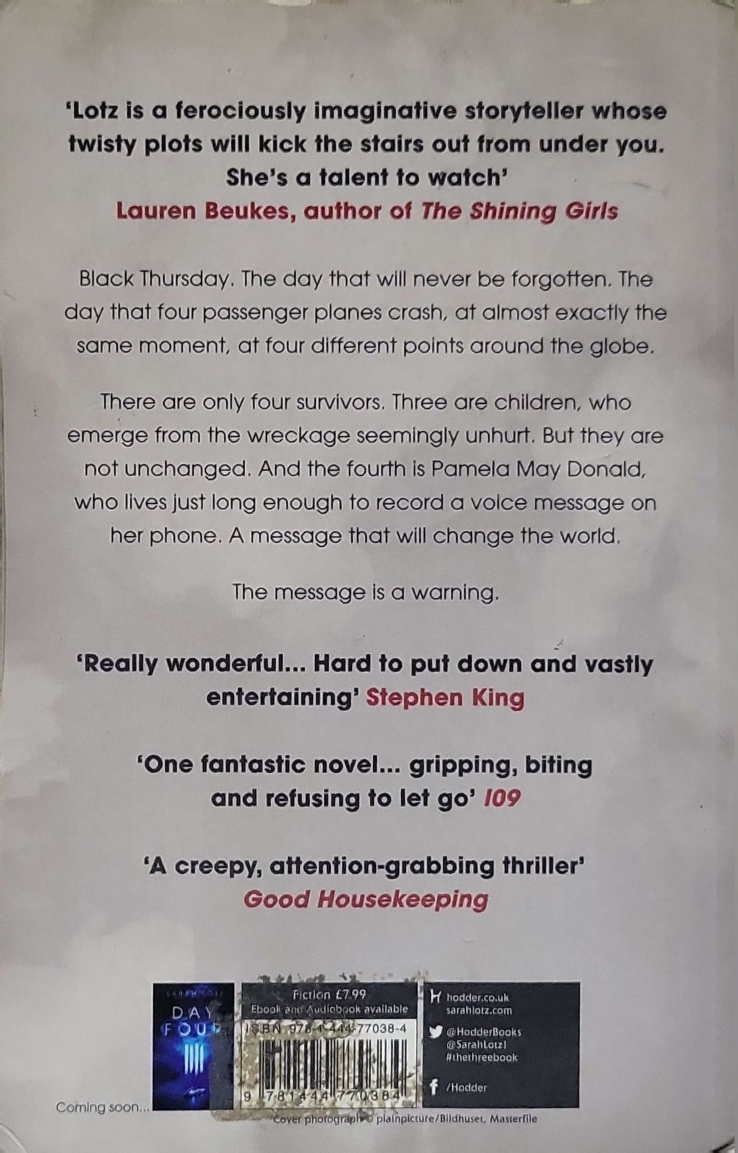 The Three (2015): Paperback edition By Sarah Lotz