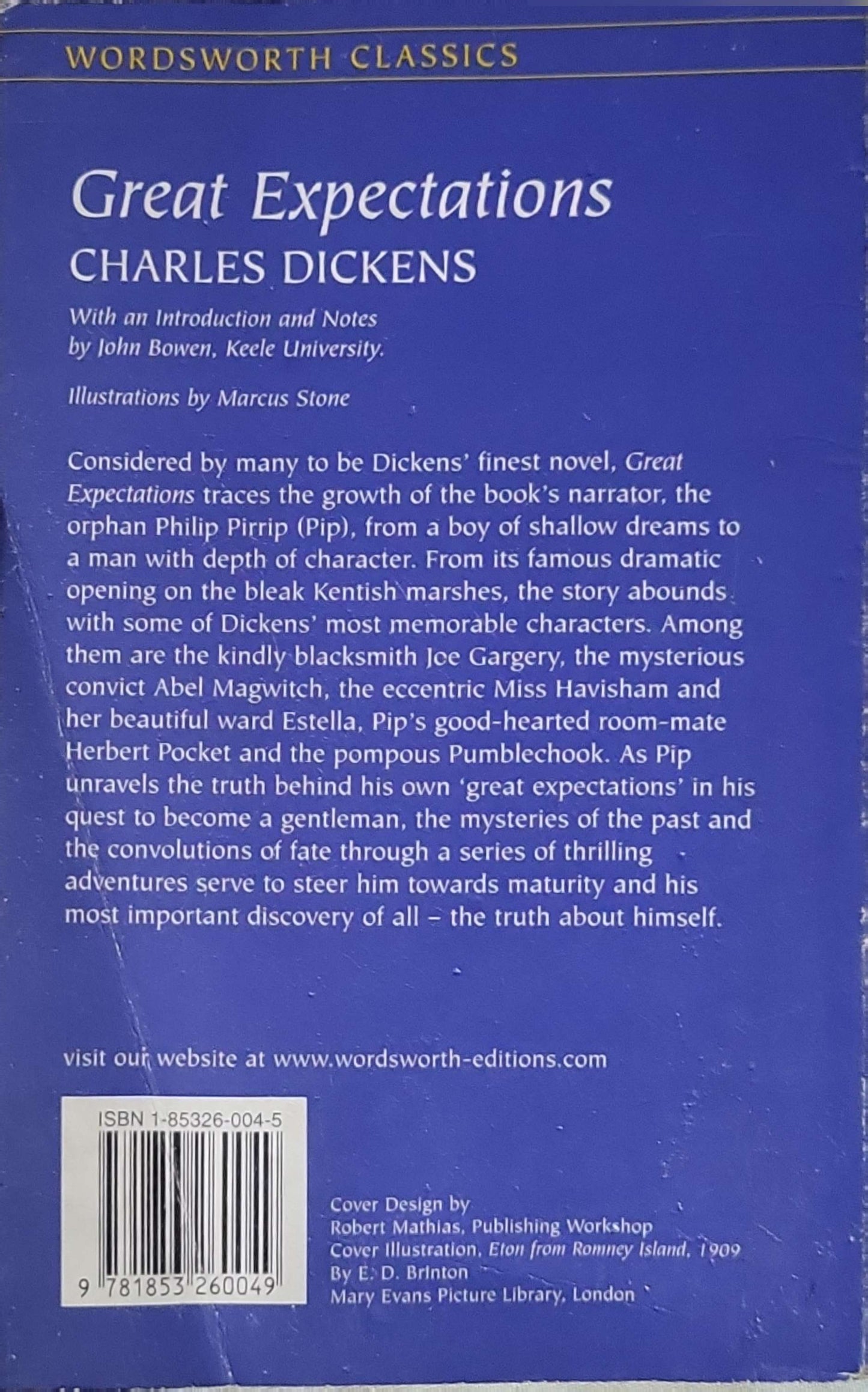 Great Expectations (1992): With an Introduction and Notes by John Bowen; Illustrations by Marcus Stone (Wordsworth Classics edition) By Charles Dickens