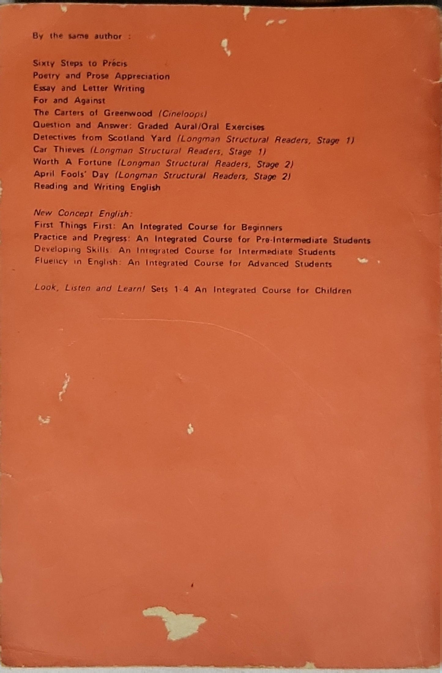 A First Book in Comprehension, Precis and Composition By L. G. Alexander