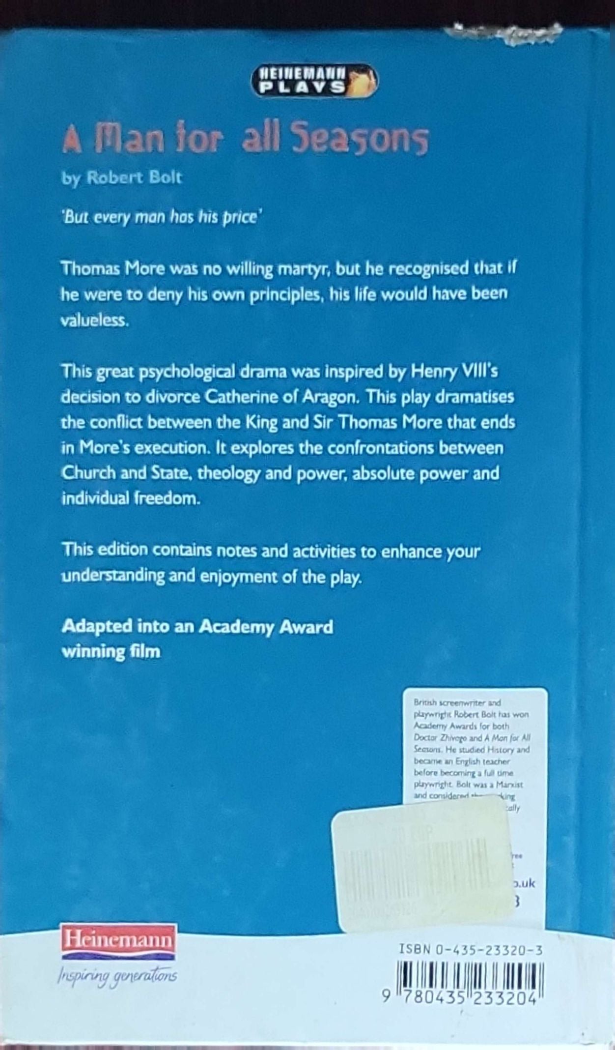 A Man for all Seasons: A play of Sir Thomas More