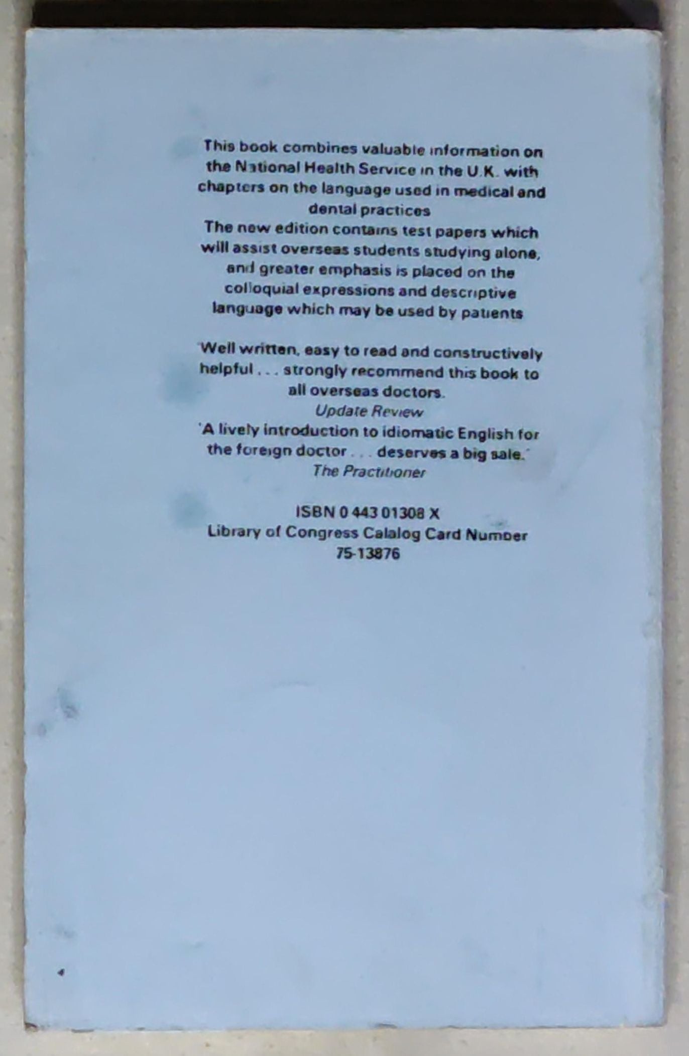 A Manual of English for the Overseas Doctor: Second Edition
