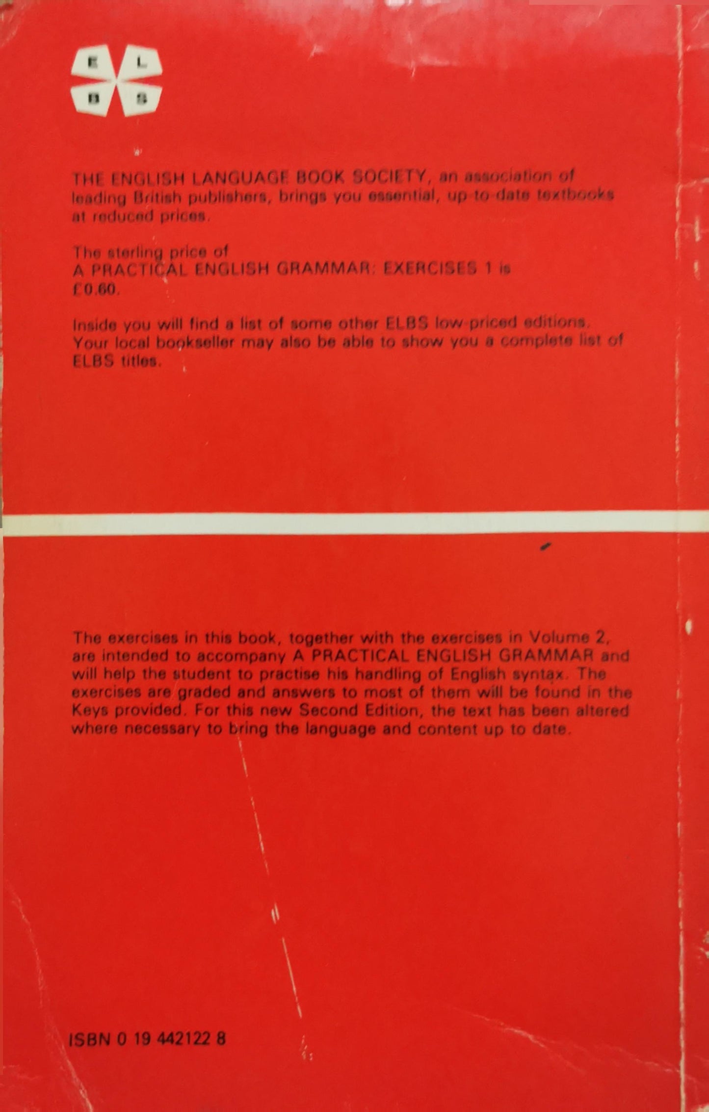 A Practical English Grammar: Exercises 1: Second Edition By A. J. Thomson and A. V. Martinet