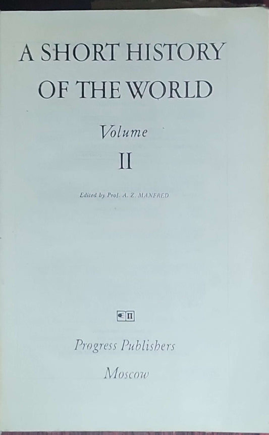 A Short History of the World: Volume II