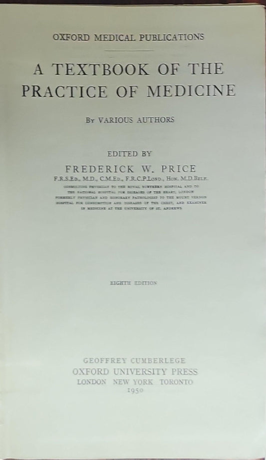 A Textbook of the Practice of Medicine: Including Sections on Diseases of the Skin & Psychological Medicine
