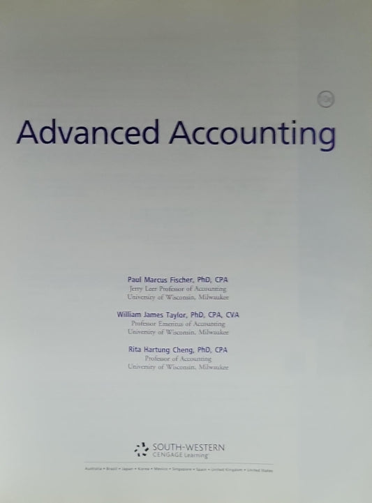 Advanced Accounting