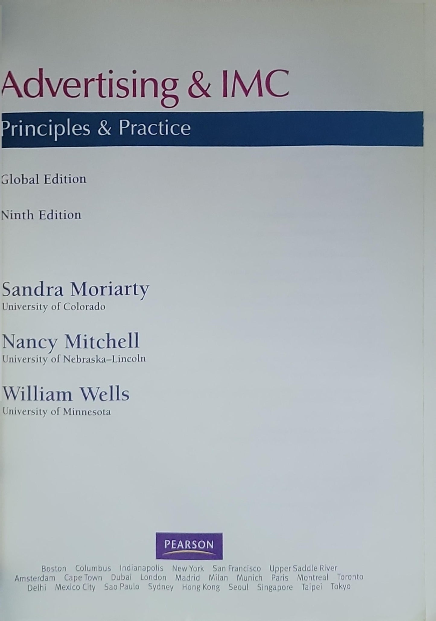 Advertising & IMC: Principles and Practice