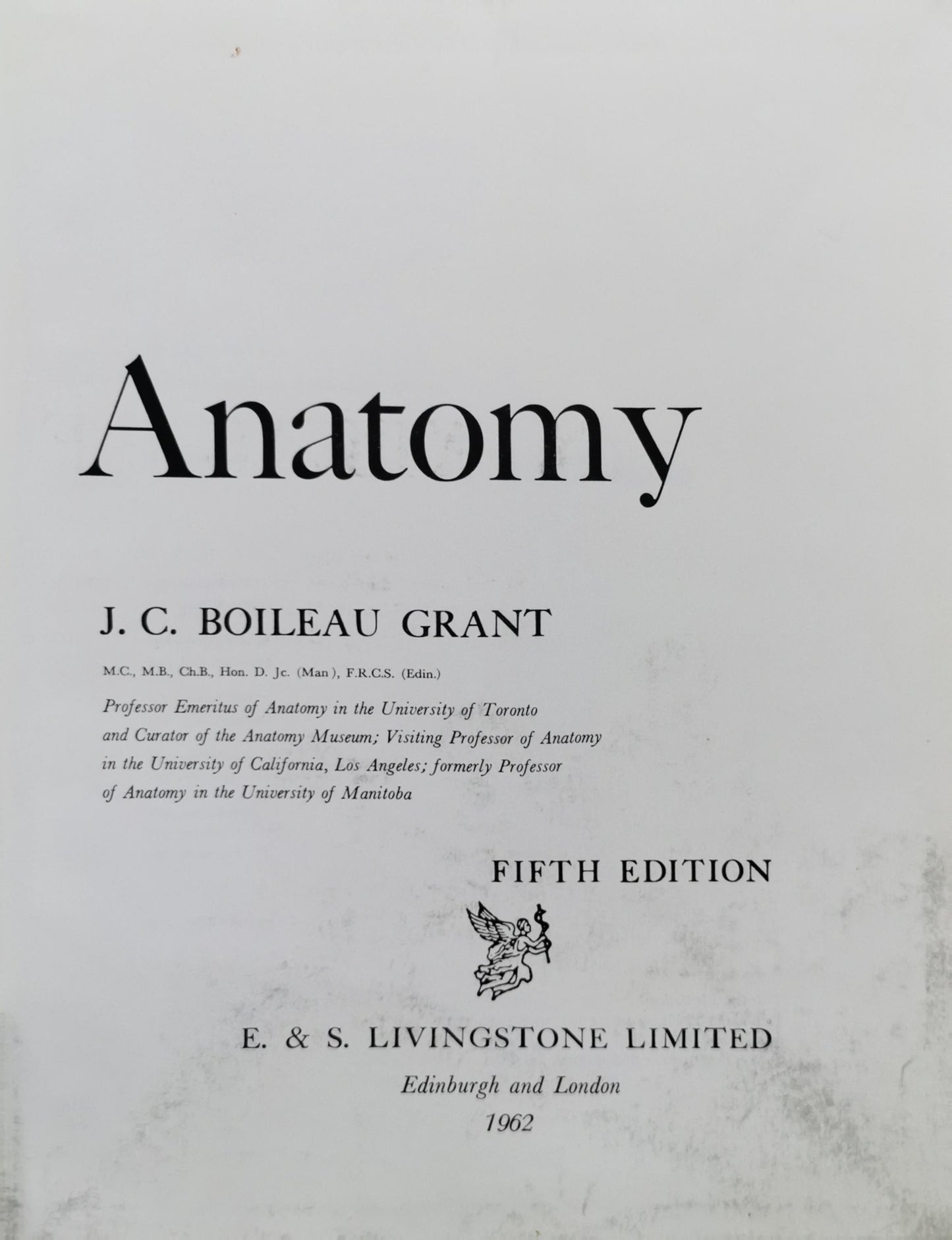 An Atlas of Anatomy By J. C. Boileau Grant