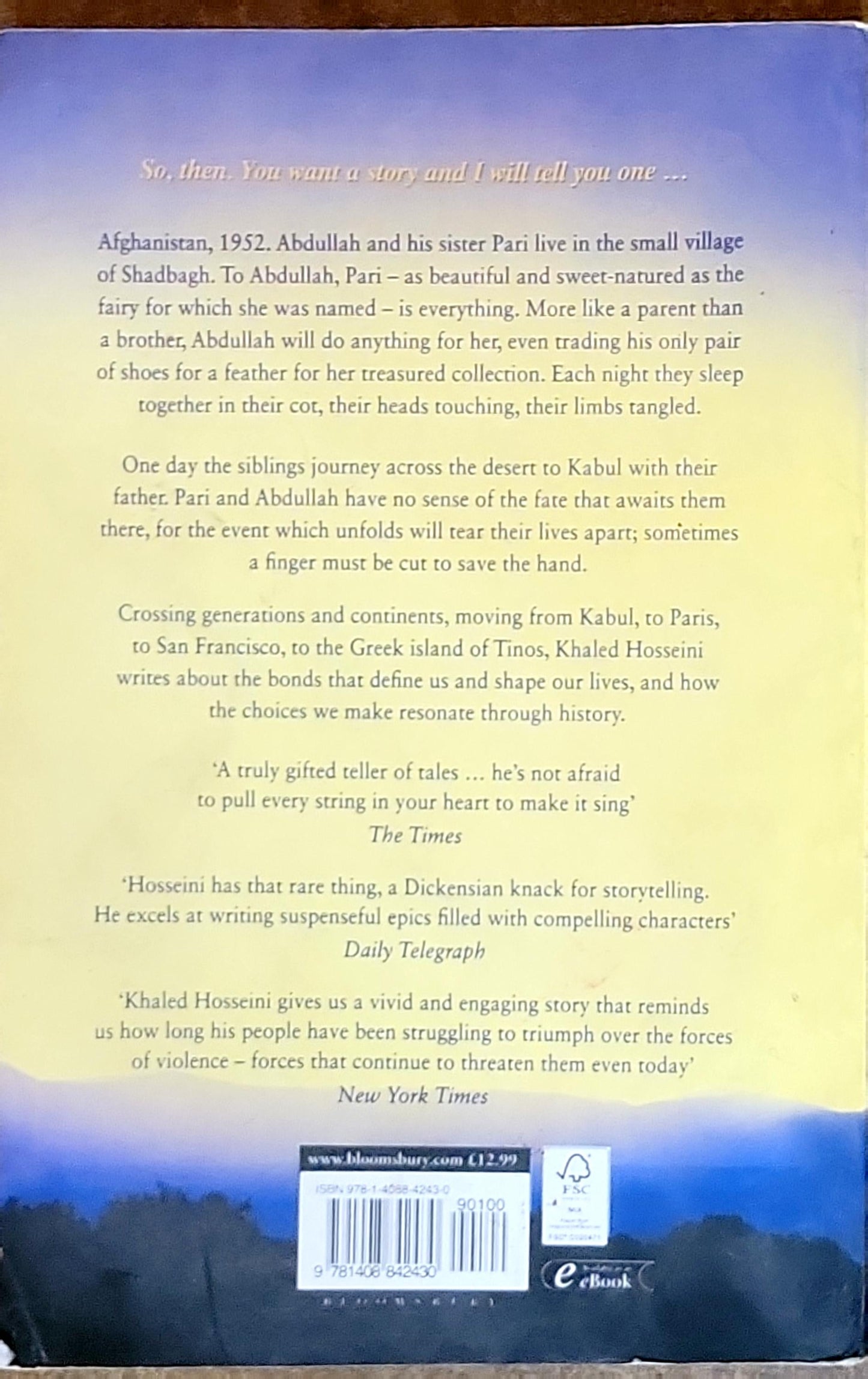 And the Mountains Echoed