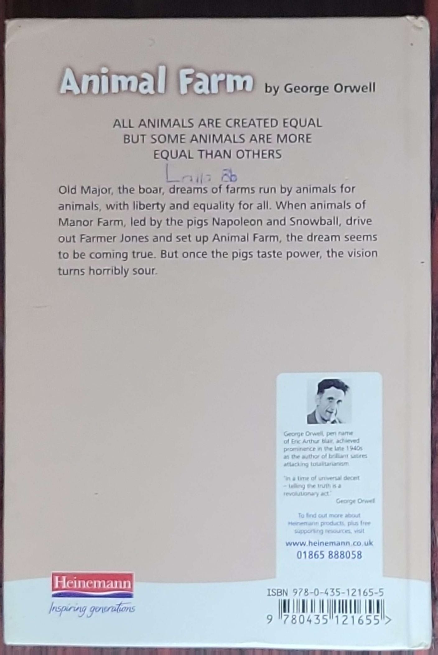 Animal Farm: by George Orwell