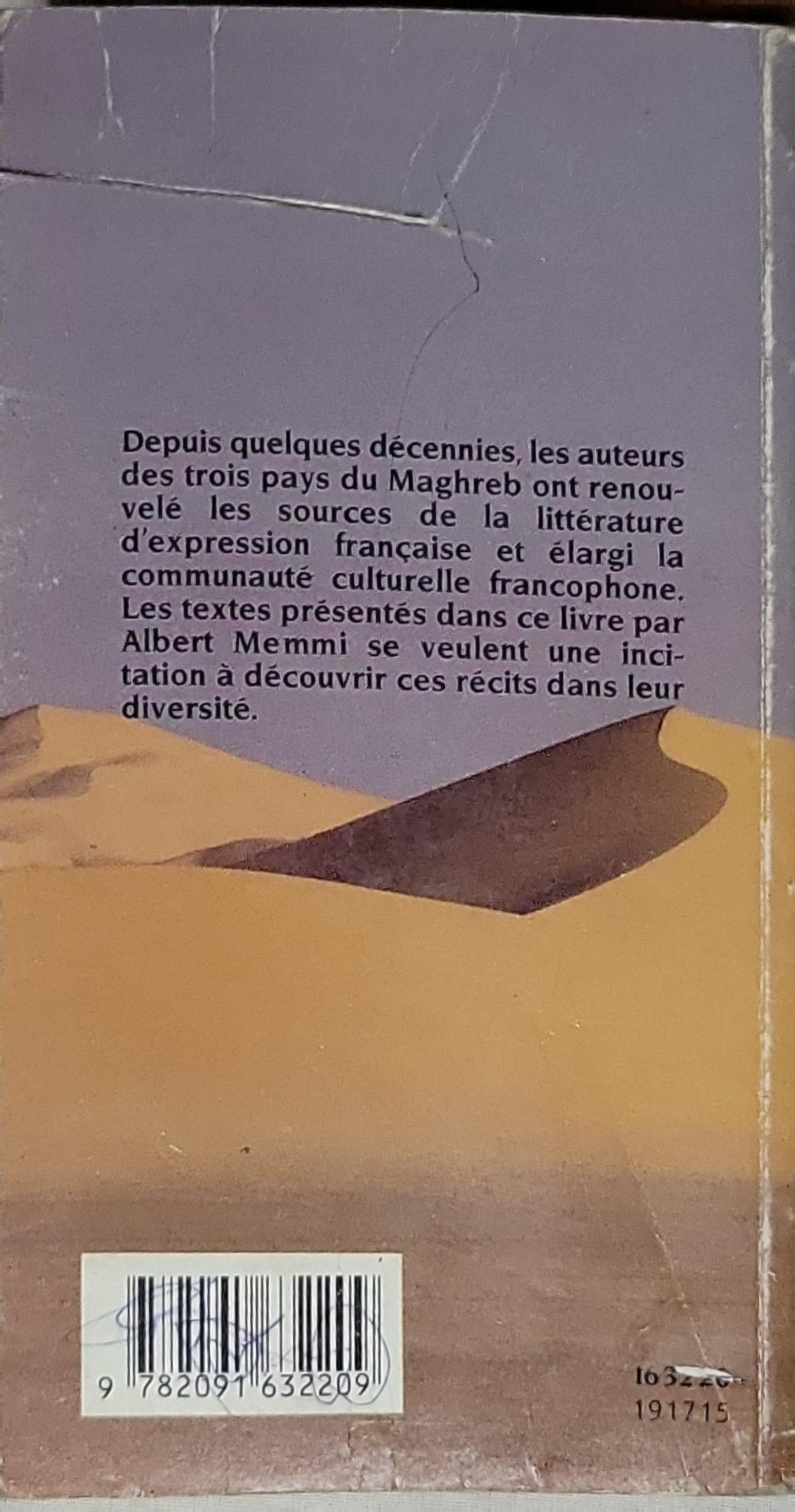 Anthologie du roman maghrébin