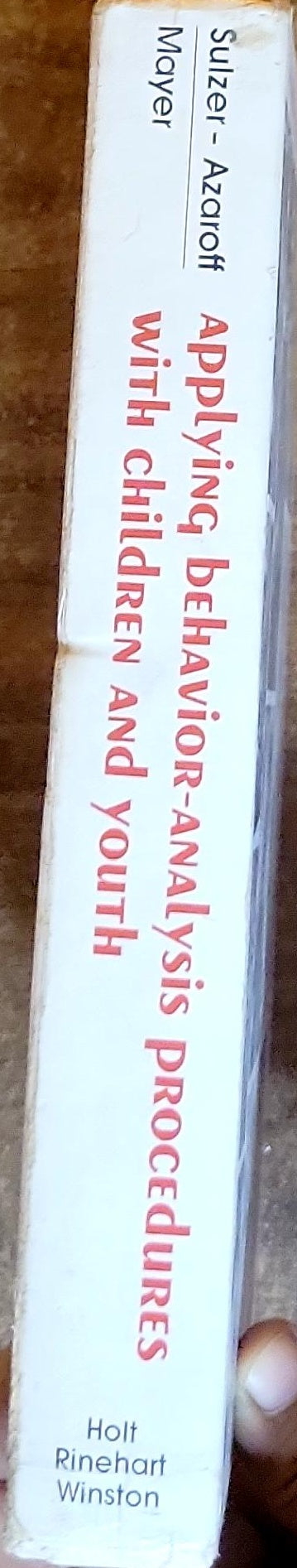 Applying Behaviour-Analysis Procedures with Children and Youth