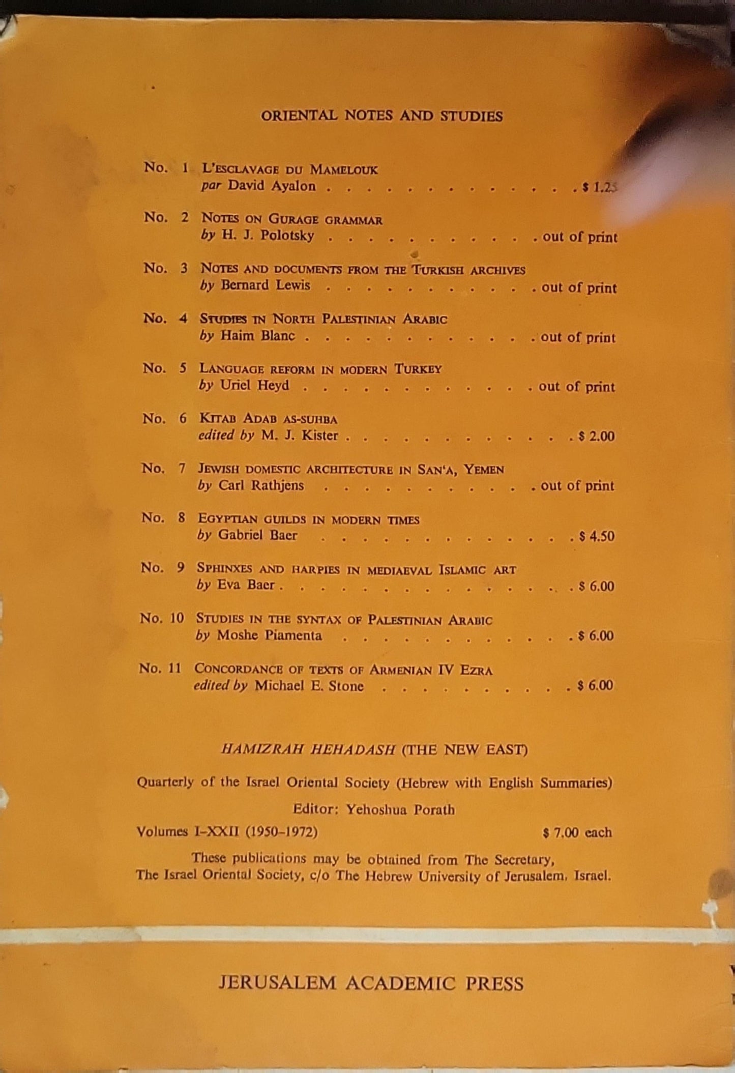 Asian and African Studies
