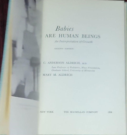 Babies are Human Beings: An Interpretation of Growth