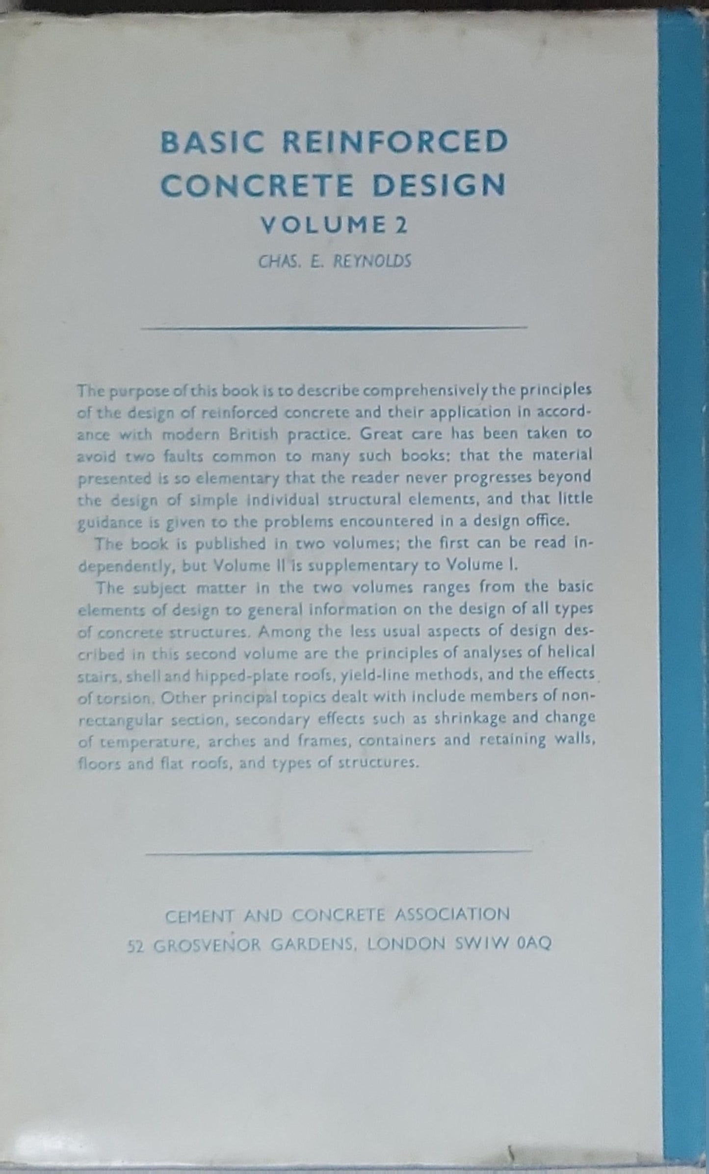 Basic Reinforced Concrete Design: Volume 2