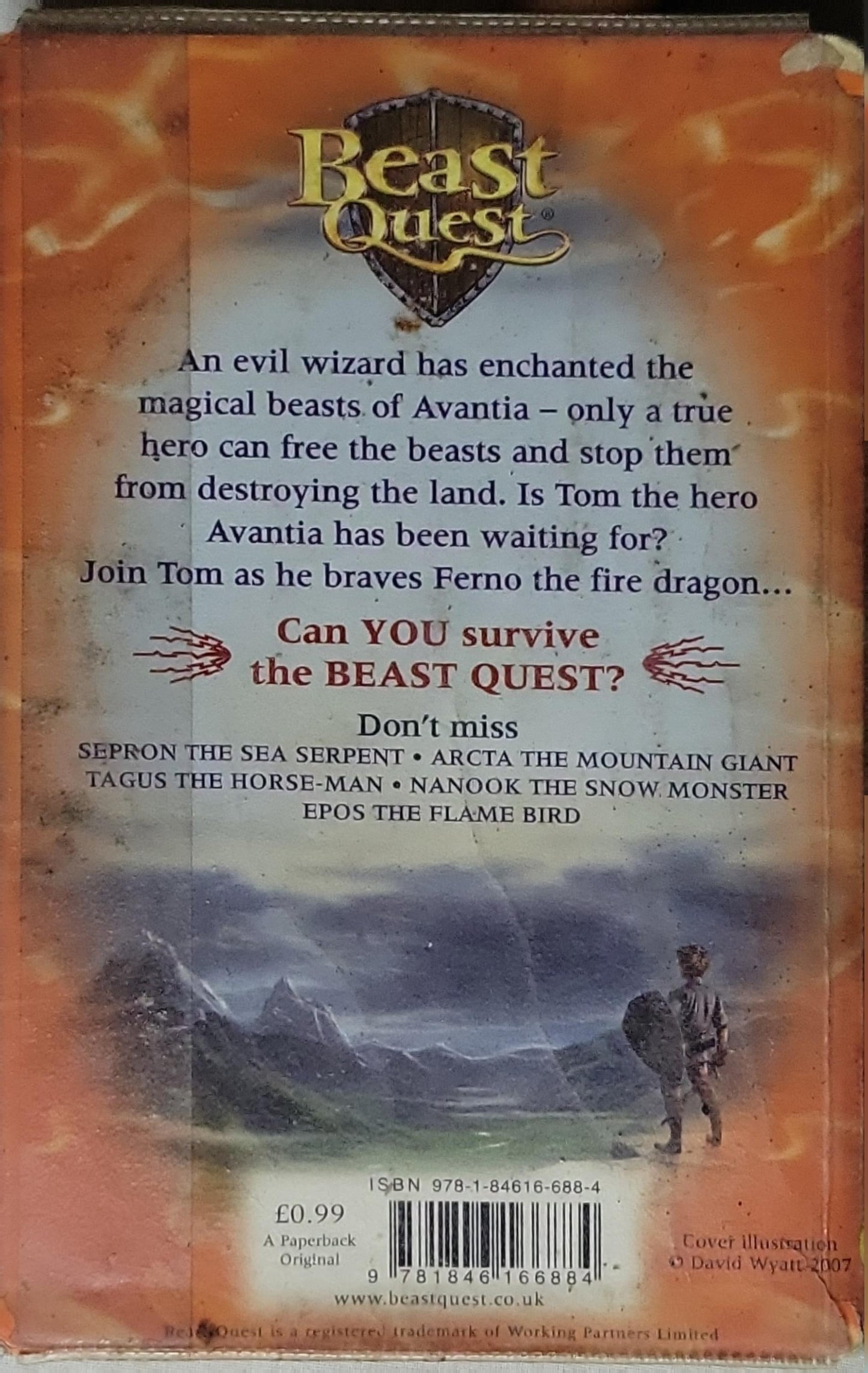 Beast Quest: Ferno the Fire Dragon By Adam Blade