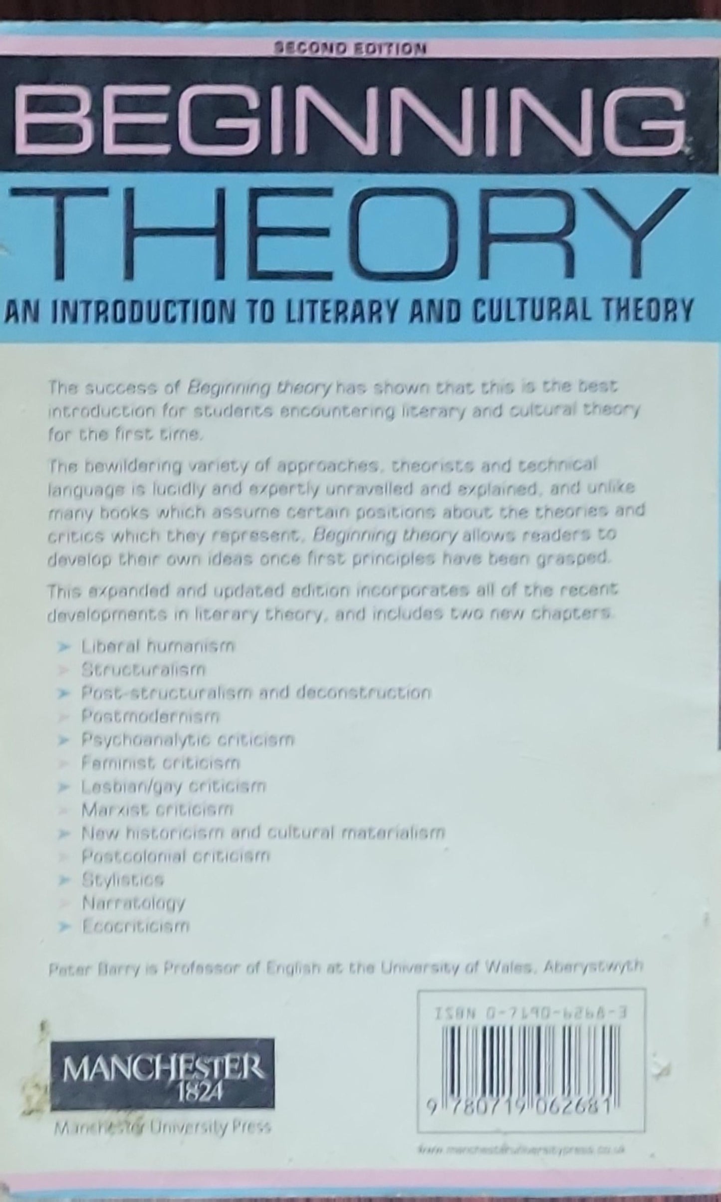 Beginning Theory: An Introduction to Literary and Cultural Theory