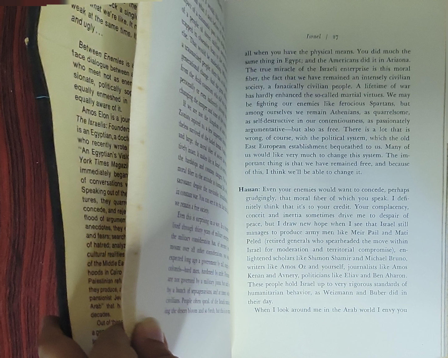 Between Enemies: A Compassionate Dialogue Between an Israeli and an Arab
