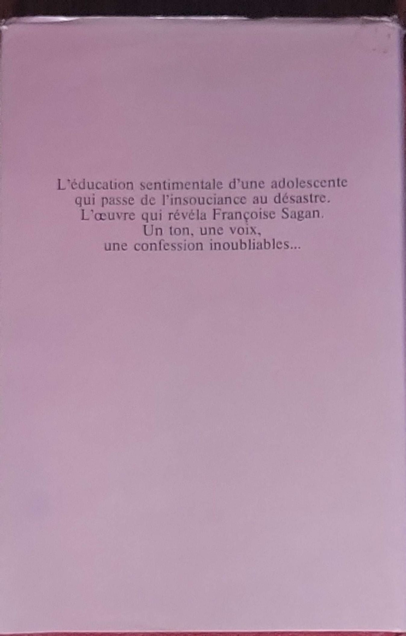 Bonjour Tristesse: roman