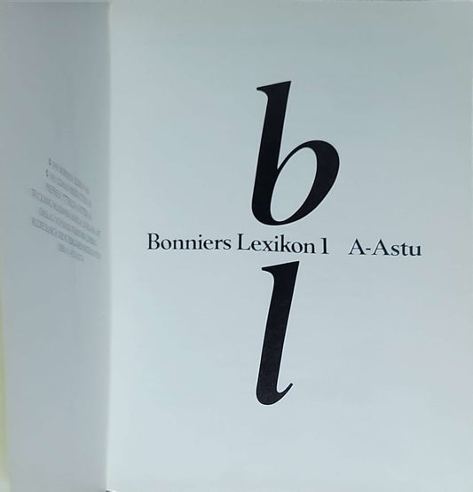 Bonniers lexikon: 1, A-Astu