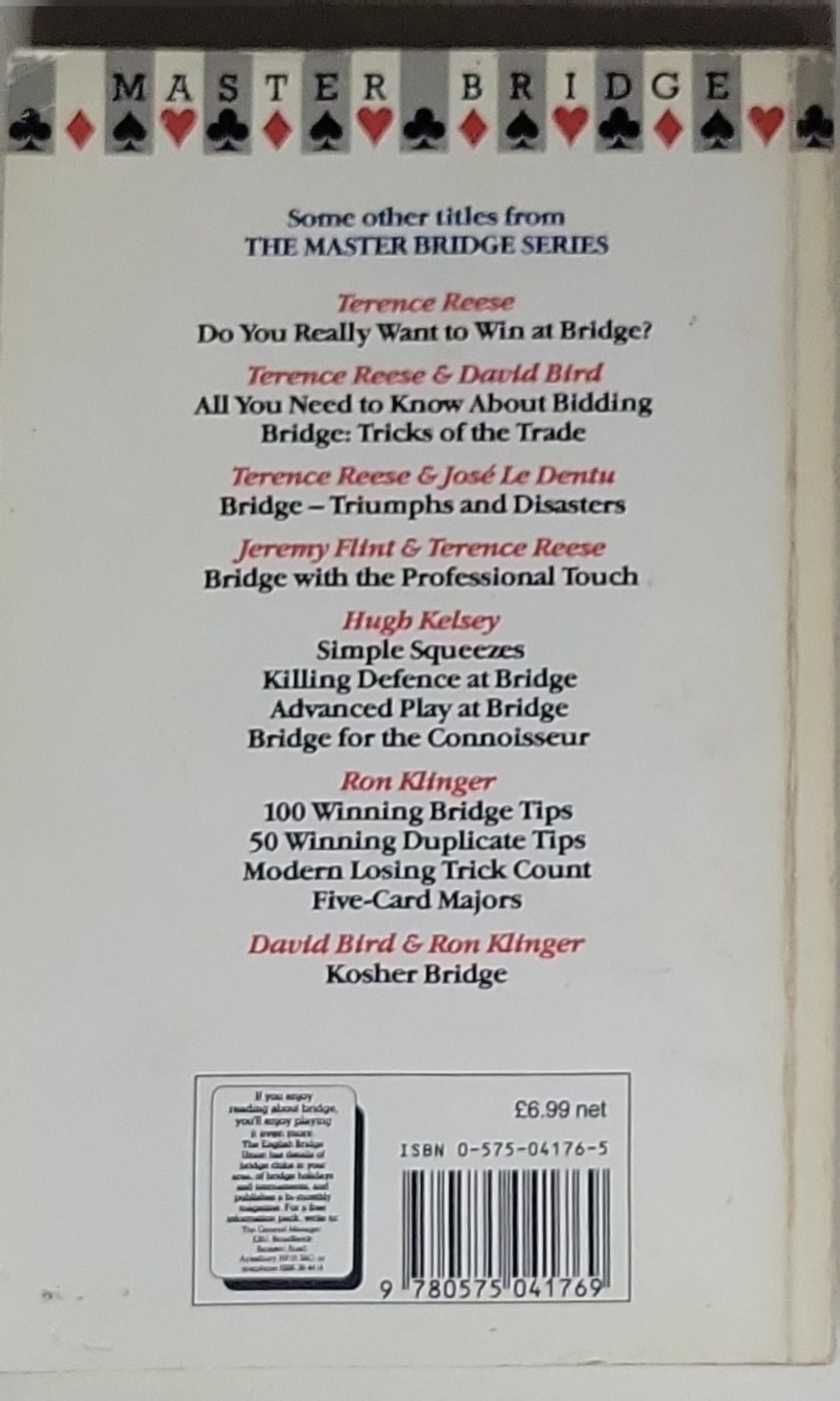 Bridge for Ambitious Players: Master Bridge Series edition