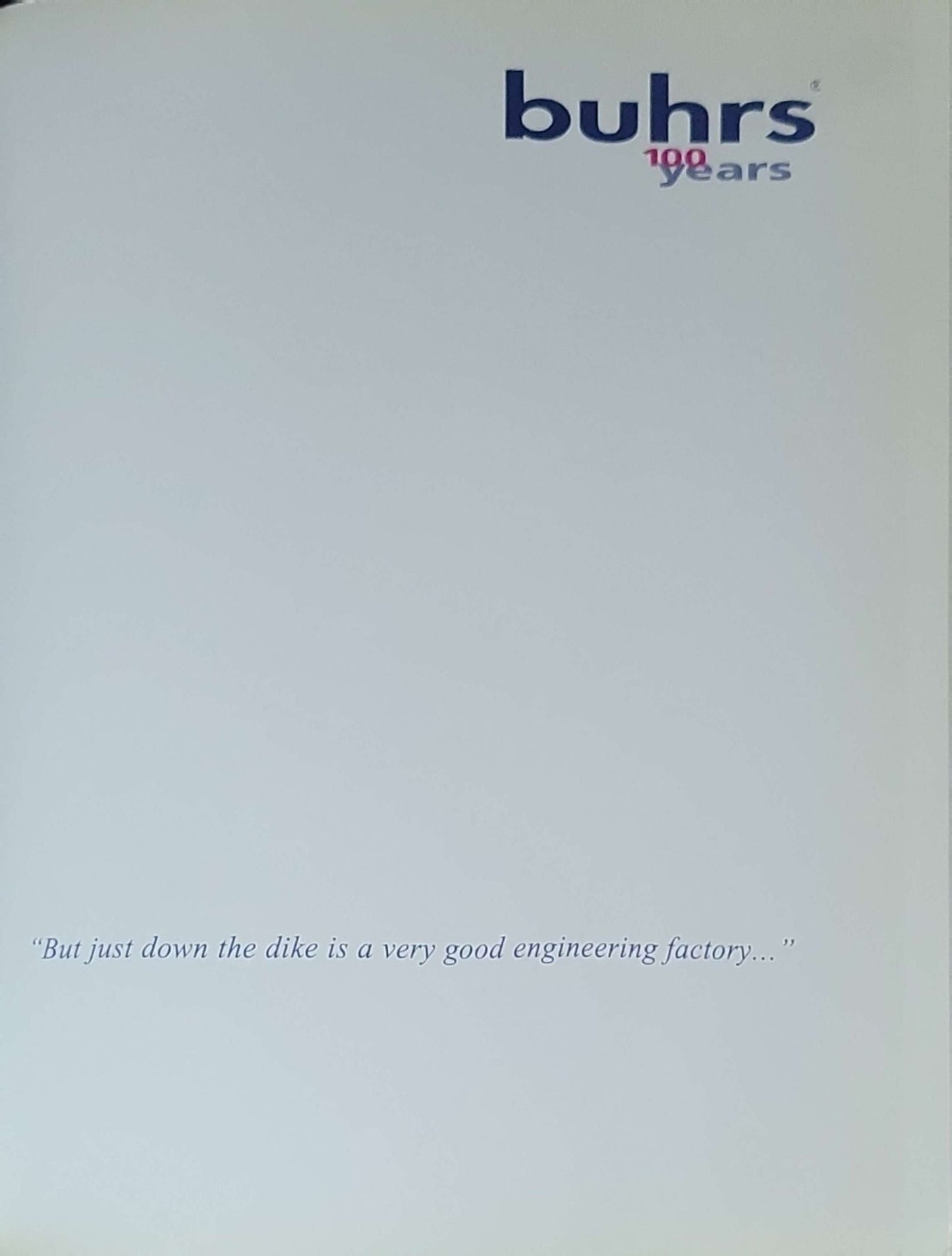 Buhrs 100 Years: (Hardcover edition, 2008)