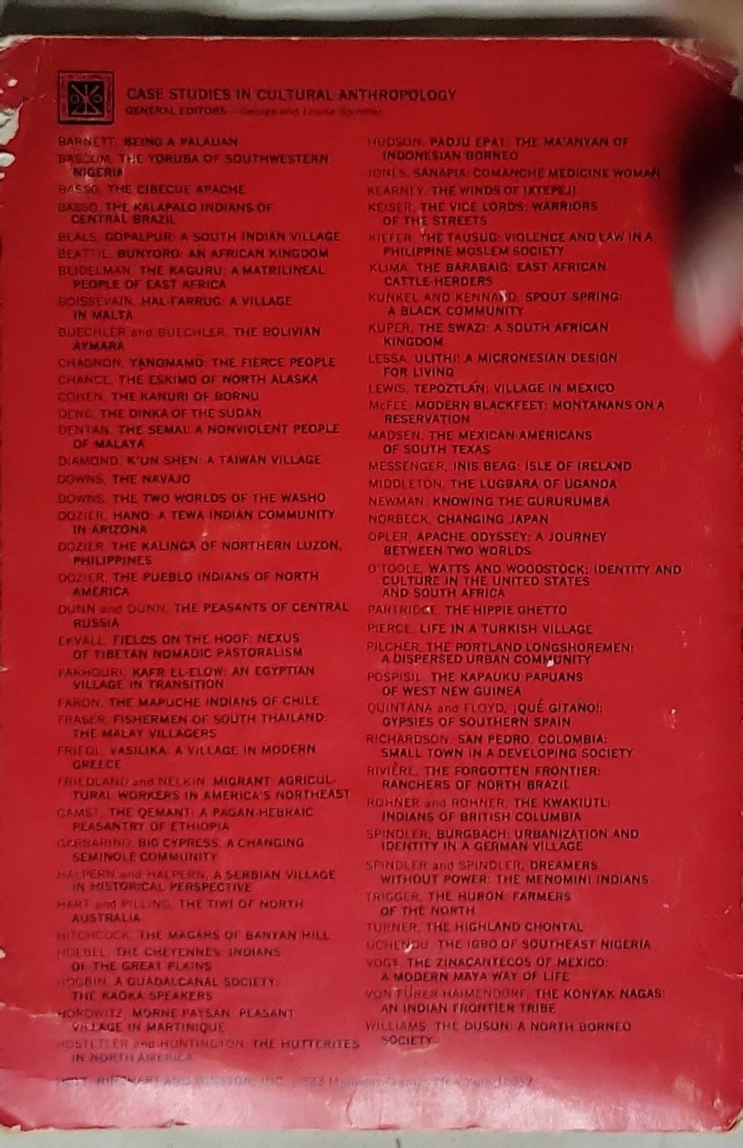 Bunyoro: An African Kingdom: Case Studies in Cultural Anthropology edition