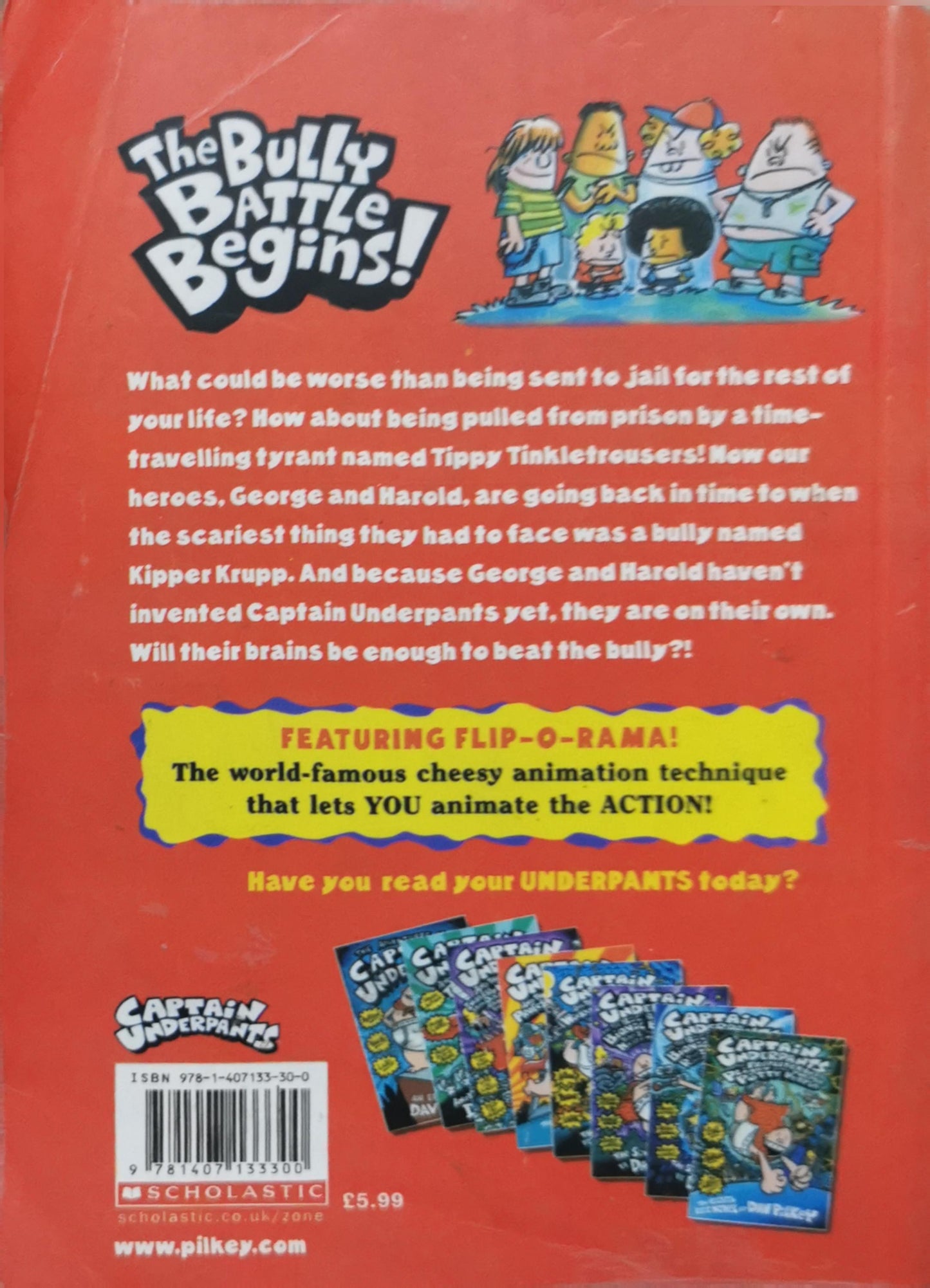 Captain Underpants and the Terrifying Turn of Tinkletrousers: The Ninth Epic Novel By Dav Pilkey