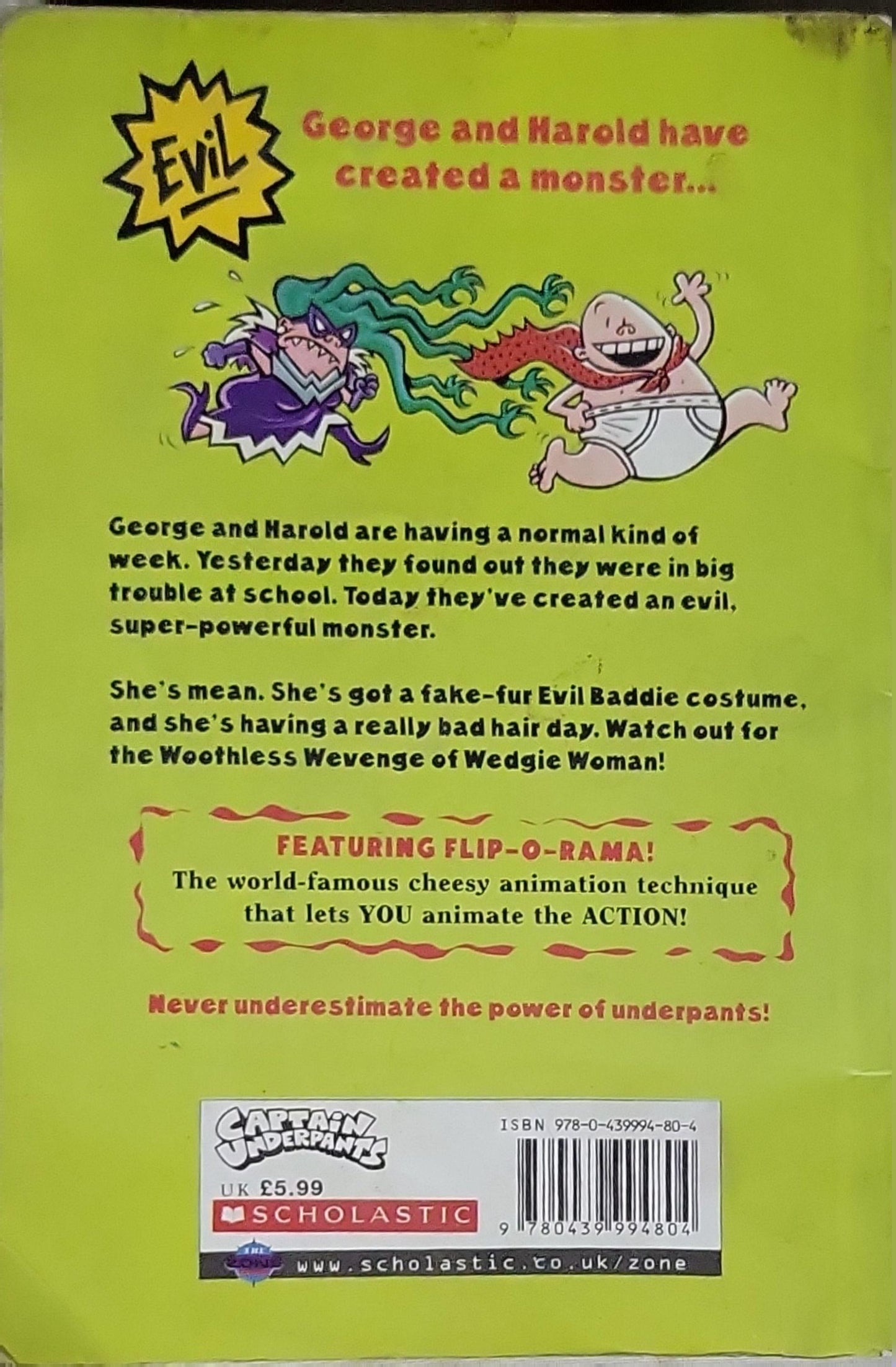 Captain Underpants and the Wrath of the Wicked Wedgie Woman: The Fifth Epic Novel By Dav Pilkey