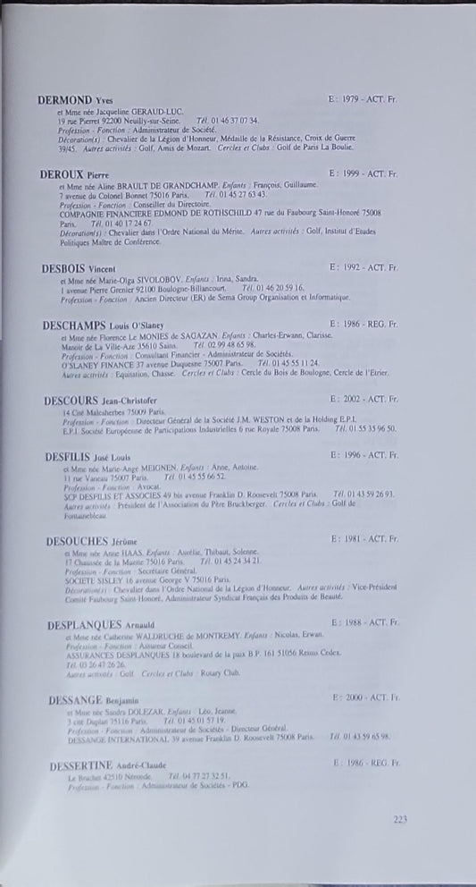 Cercle de l'Union Interalliée: Annuaire 2006