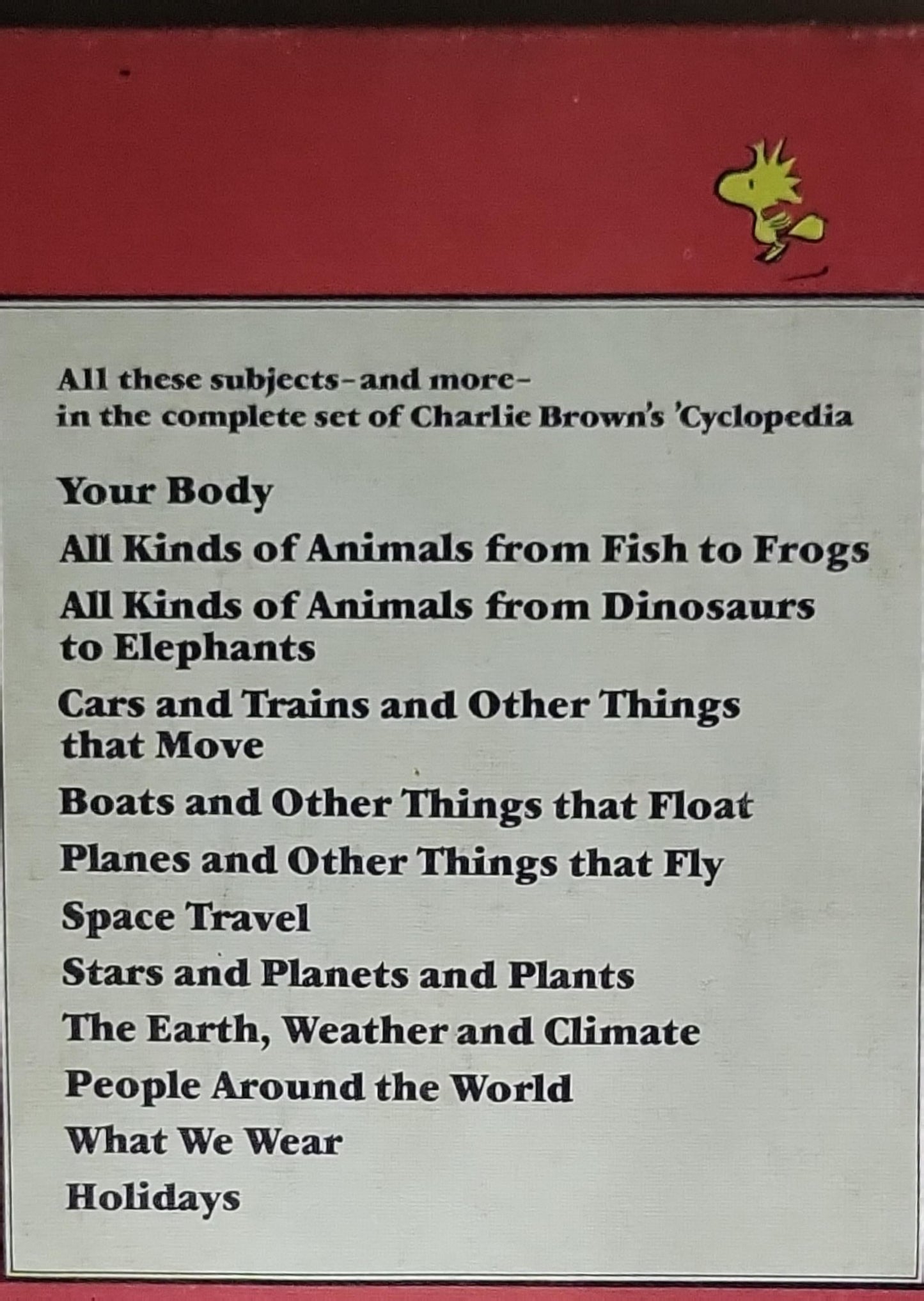 Charlie Brown's 'Cyclopedia': Featuring Your Body