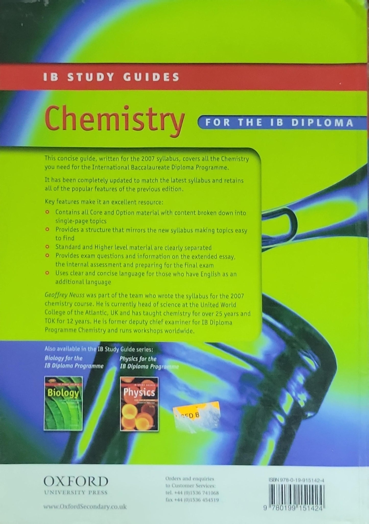 Chemistry for the IB Diploma: Standard and Higher Level