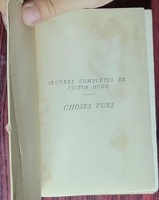 Choses vues: nouvelle série