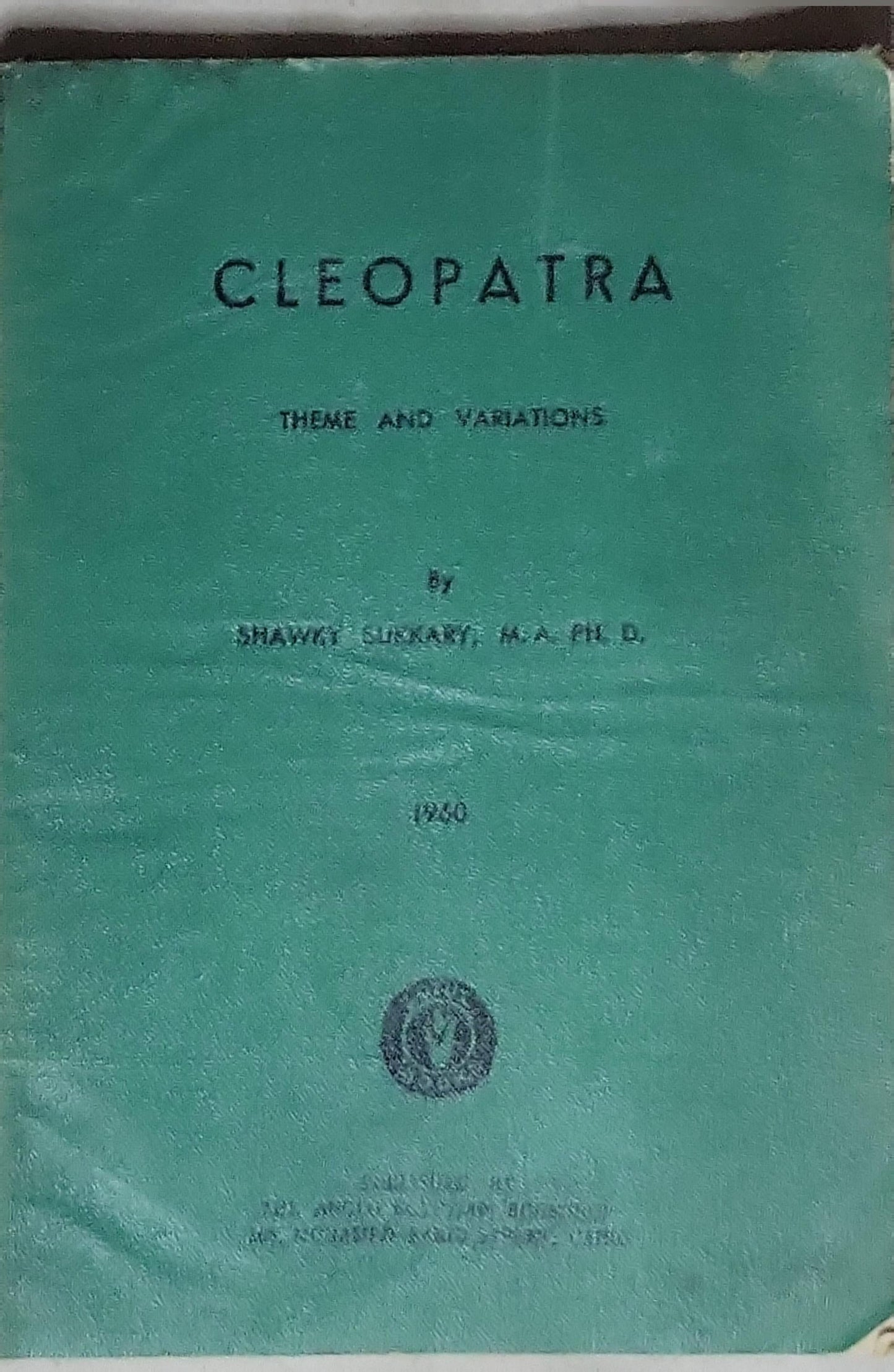 Cleopatra: Theme and Variations: (as shown in the image)
