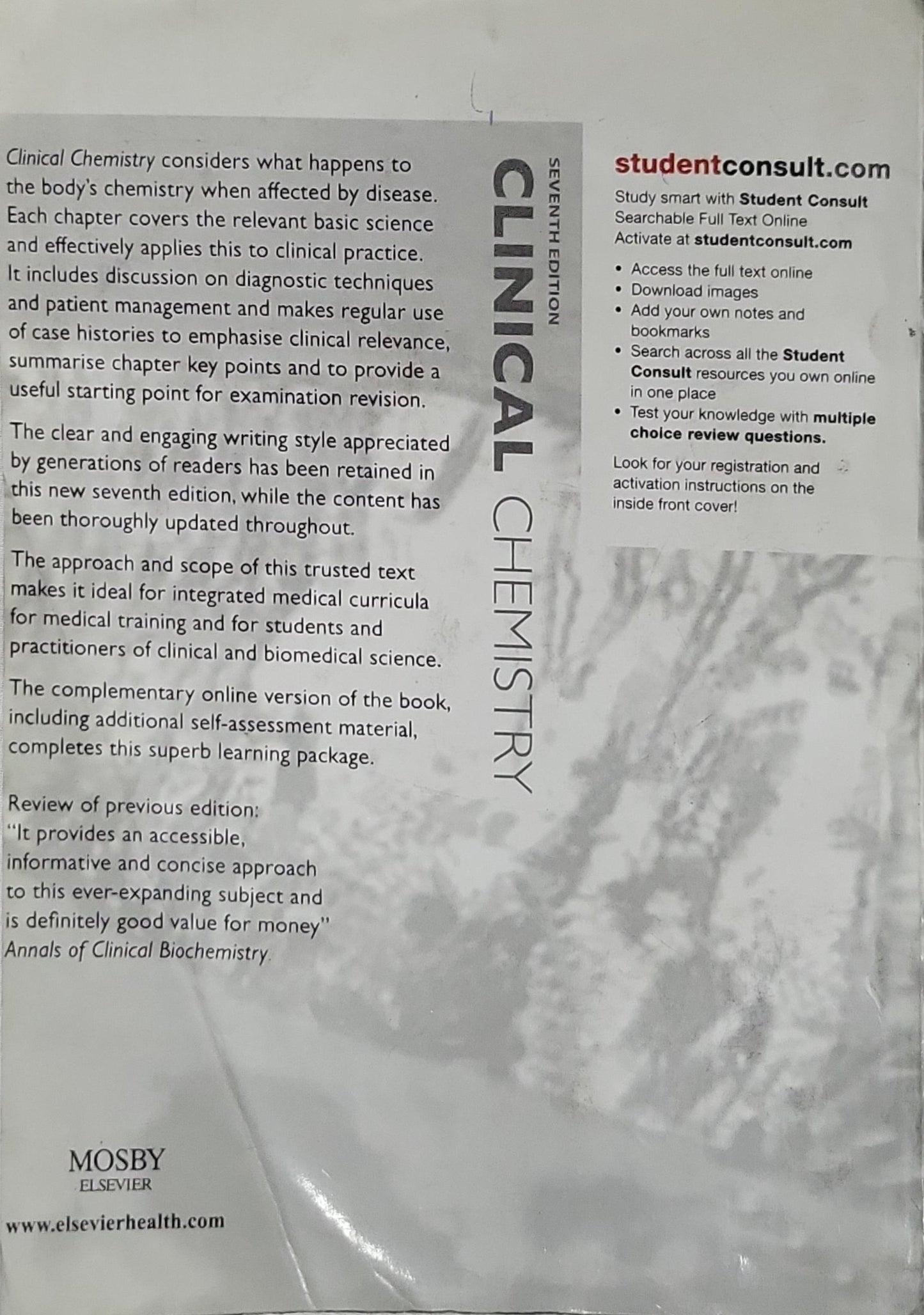 Clinical Chemistry By William J. Marshall and Stephen K. Bangert and Marta Lapsley