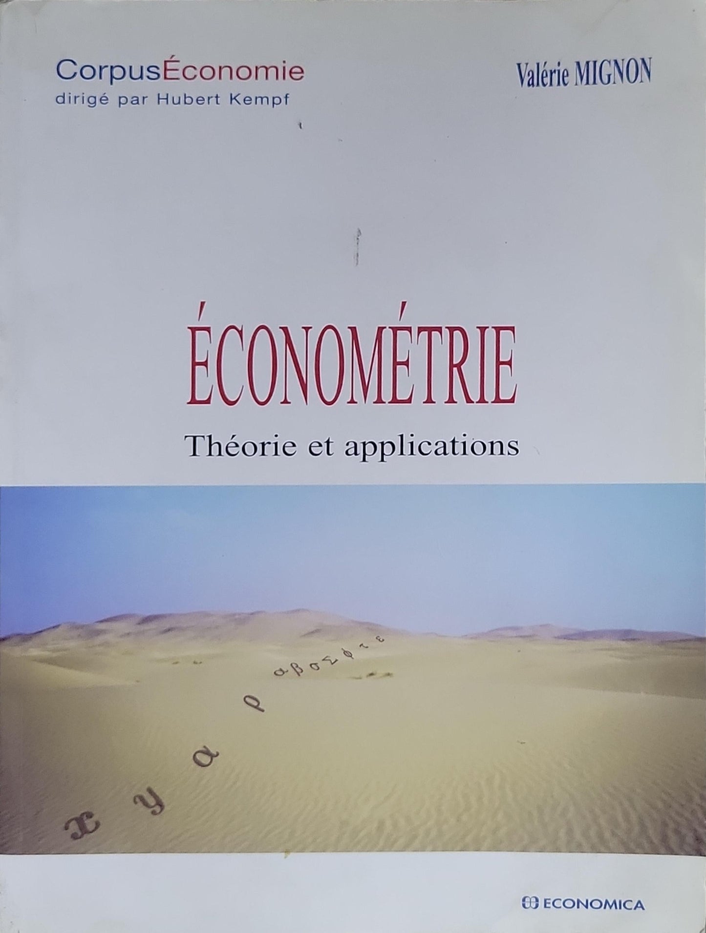 Économétrie: Théorie et applications
