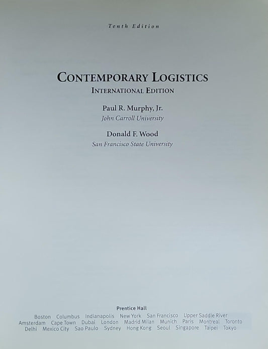 Contemporary Logistics: International Edition