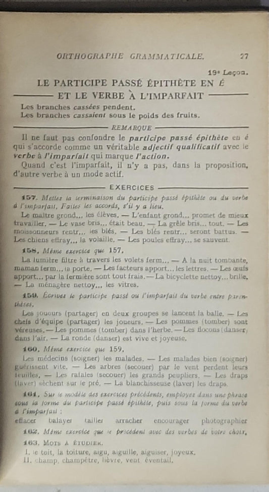 COURS D'ORTHOGRAPHIE: par E. et M. Bled – cours élémentaire et moyen