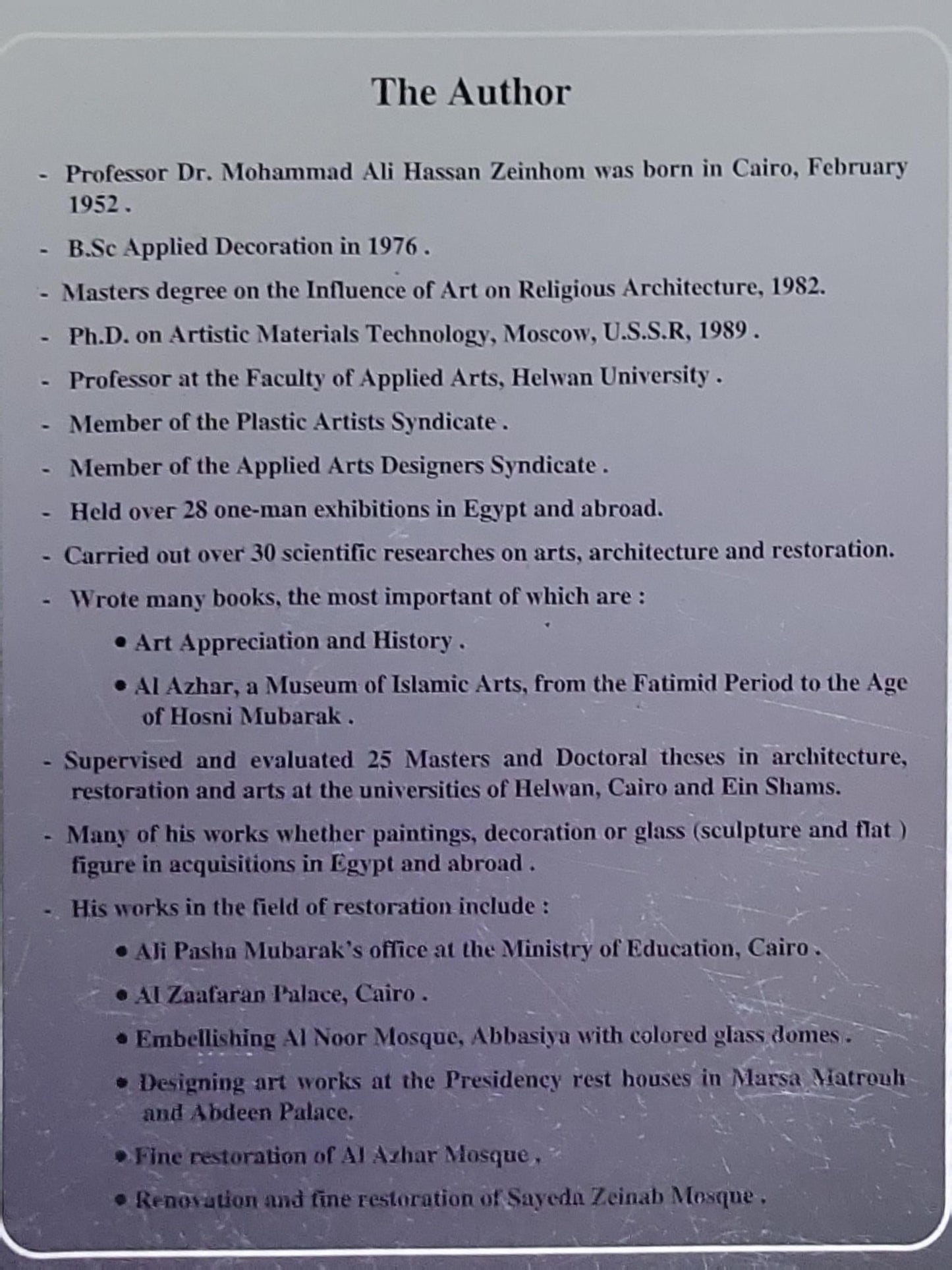 Cultural Continuity in Islamic Art: and its Impact on Modern Art