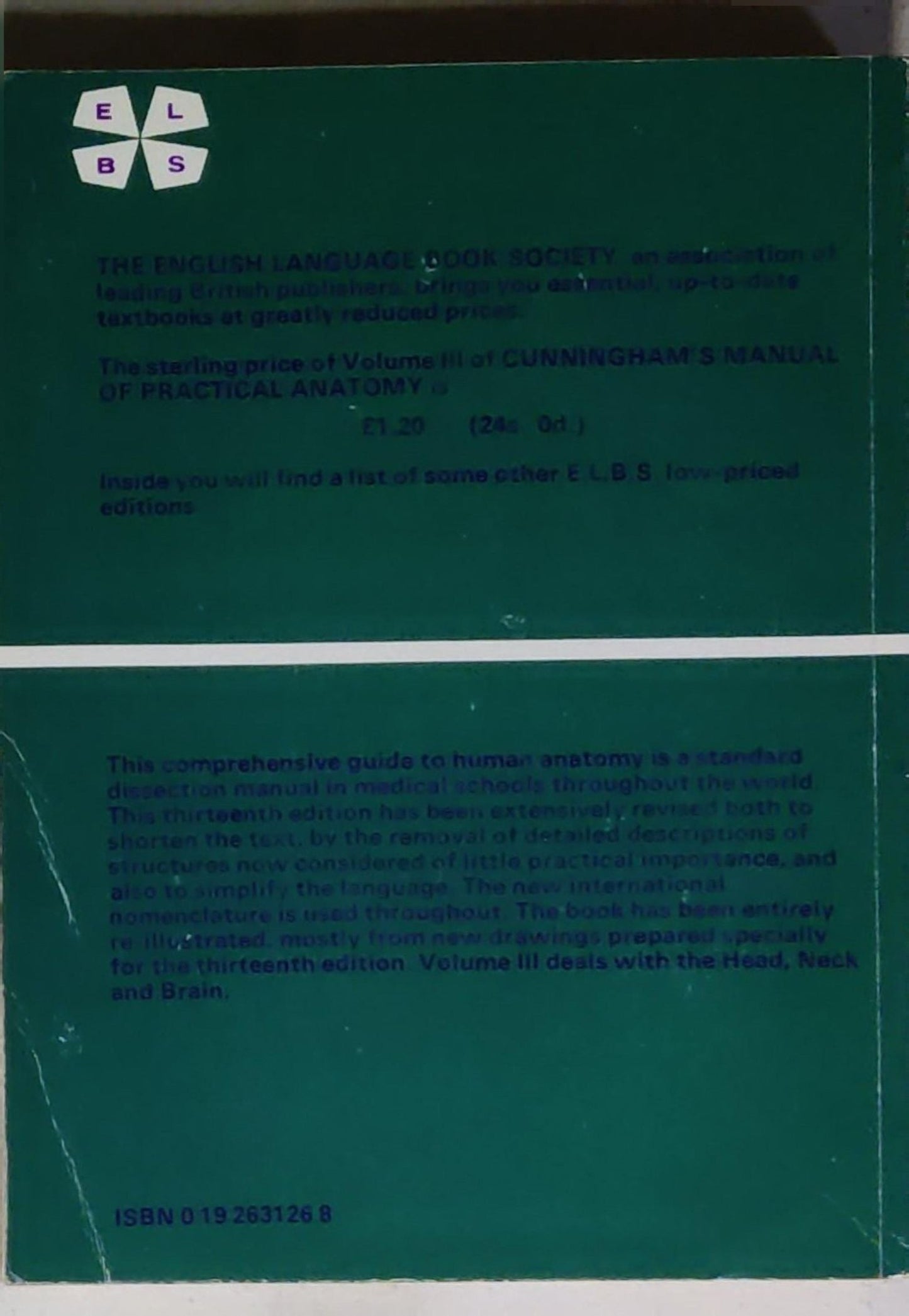 Cunningham's Manual of Practical Anatomy: Volume III: Head and Neck and Brain