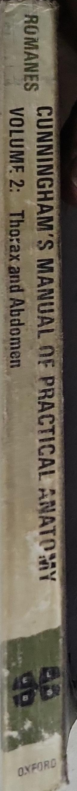 Cunningham's Manual of Practical Anatomy: Volume Two: Thorax and Abdomen