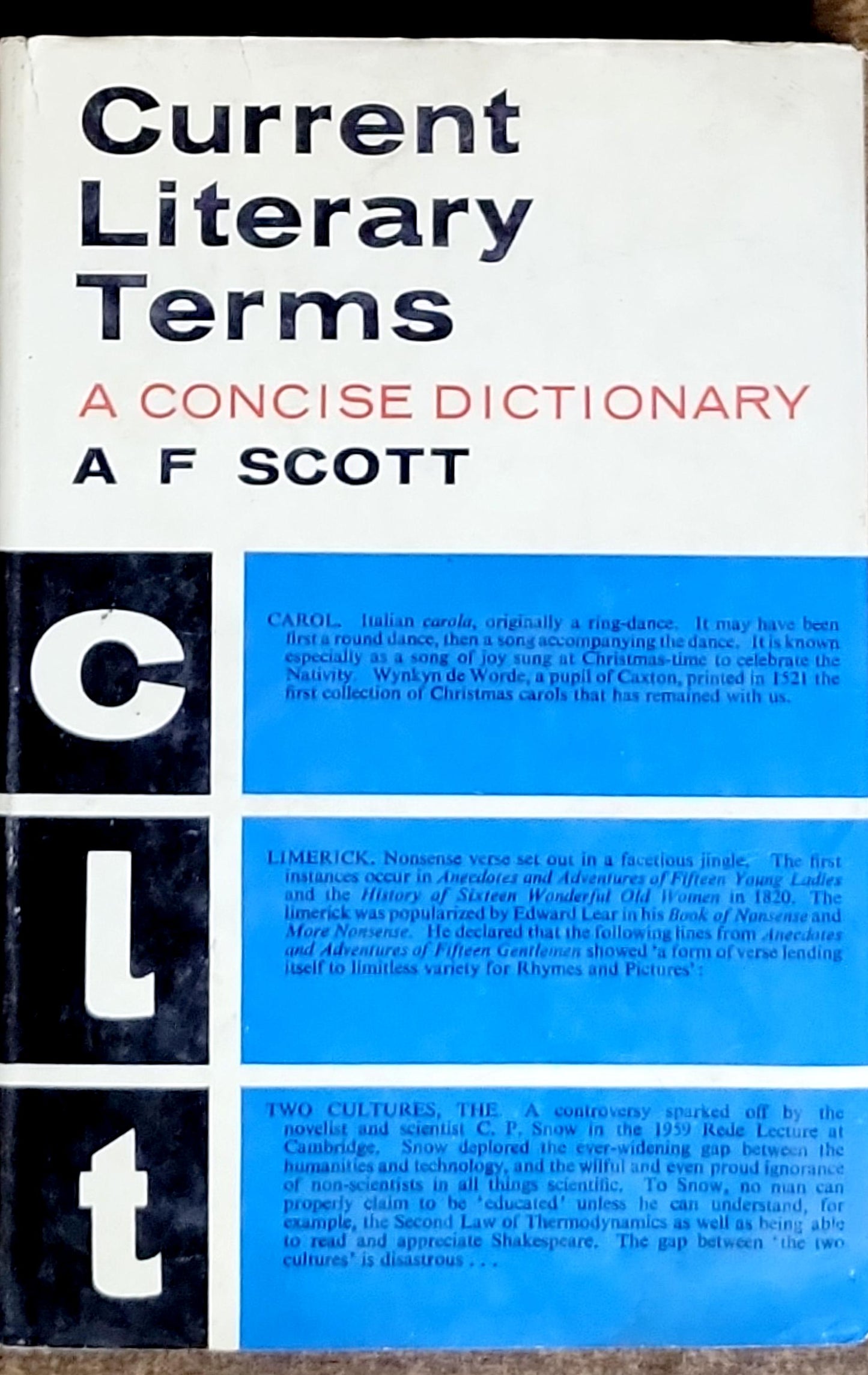 Current Literary Terms: A Concise Dictionary