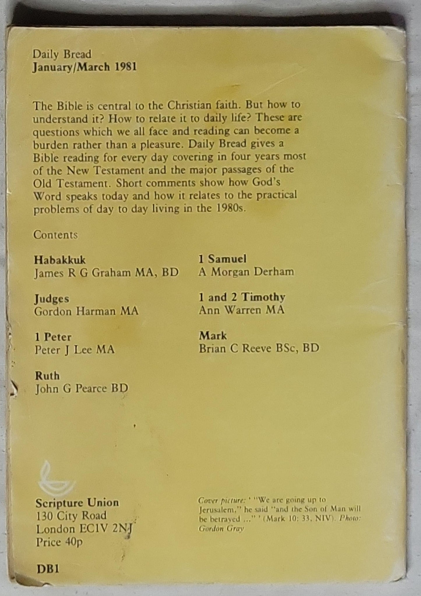 Daily Bread: January/March 1981