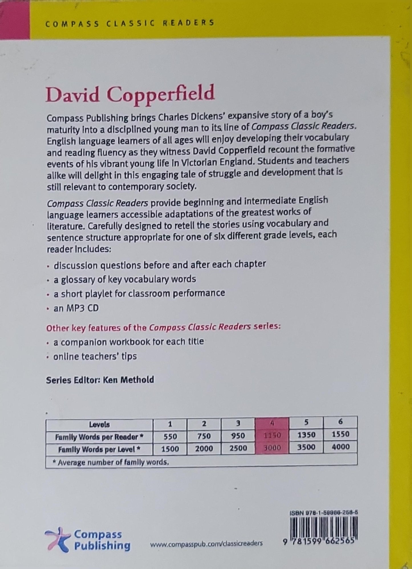 David Copperfield: Compass Classic Readers Level 4 By Charles Dickens